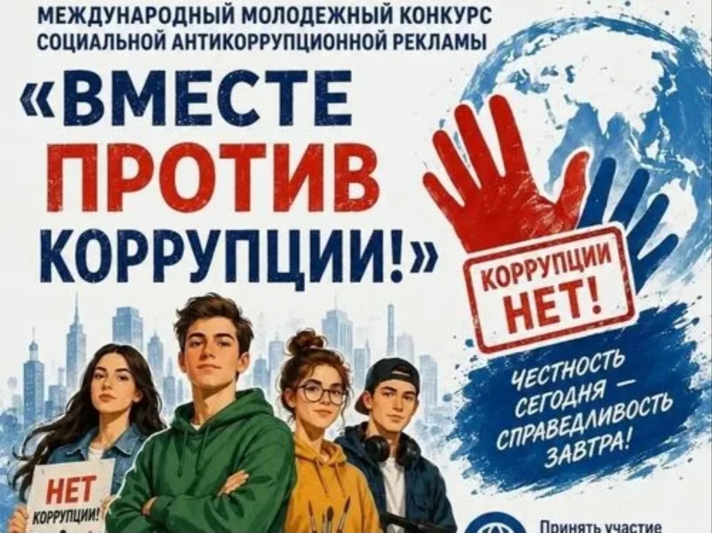 Международный молодежный конкурс социальной антикоррупционной рекламы «Вместе против коррупции &amp;quot;.
